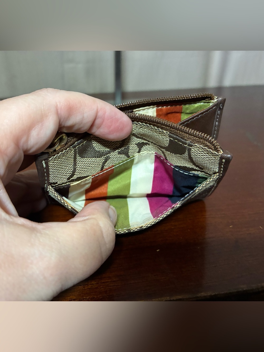 Coach Legacy Zip Card Holder